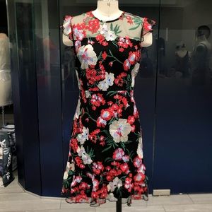 NWOT Donna Morgan - Black floral dress
